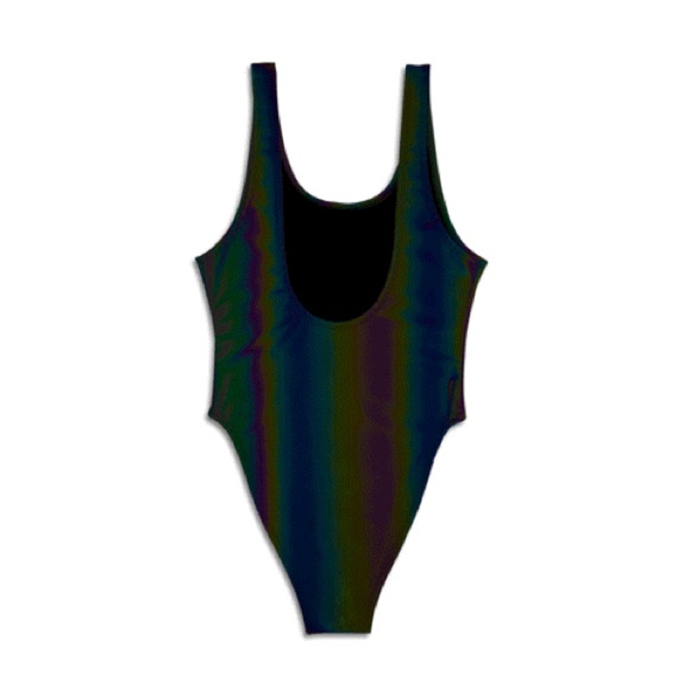 NWT Flexliving Color Changing Swimsuit - NEVER WORN, SMALL, Rainbow Reflective